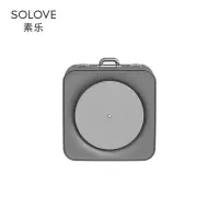 SOLOVE素乐蓝牙音箱迷你小音响无线家用小便携式大音量低音炮小型车载立体3d环绕复古可爱女礼物蓝牙音箱M1-1.1-深灰色