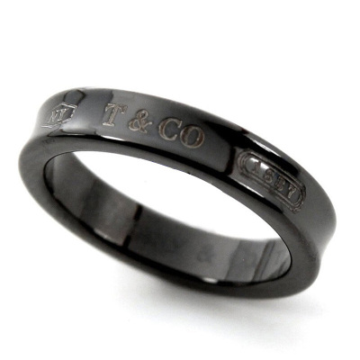 TIFFANY&CO.蒂芙尼钛金 1837 窄式戒指 午夜黑钛 戒指