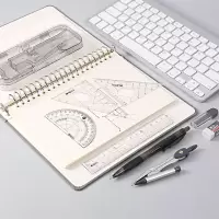[晨光M&G] ACS90807 八件套装圆规 (圆规+橡皮+自动铅笔+铅芯+套尺四件套) (计价单位:套)