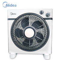 美的(Midea)KYT30-15AW 台式转页扇 电风扇 鸿运扇 台式学生宿舍家用静音电机机械版按键迷你小风扇