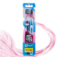 佳洁士 天鹅绒护龈超细软毛牙刷 天鹅绒黑茶护龈牙刷两支优惠装 1组(2支)10组装