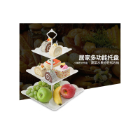企业定制 FORUOR 欧式三层水果盘干果盘下午茶点心托盘甜品台 多层蛋糕架 蛋糕摆台 DMS