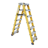 宝富 BAOFU RLFP-Y-10 3.0米移动型玻璃钢绝缘双侧梯(包装数量 1件)