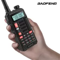宝锋 BAOFENG UV-6PLUS 旗舰版 对讲机1-15公里 专业无线户外商用民用 宝峰双频双段调频自驾游手台(黑
