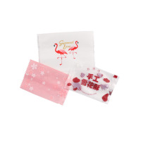 雪花酥包装自封袋 蔓越莓牛扎饼干袋 小清新手工牛轧糖纸机封袋子