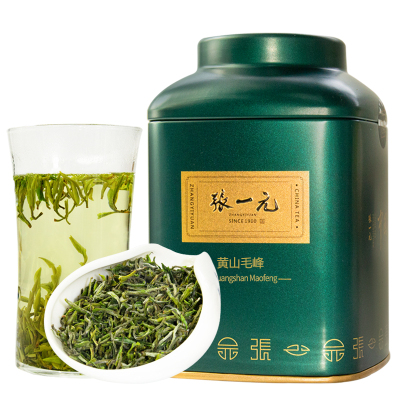 张一元茶叶 经典系列黄山毛峰桶装40g(10包) 绿色