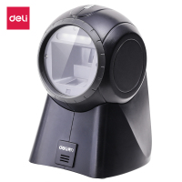 得力(deli)14960 条码扫描枪平台扫描盒子扫码枪扫描枪 二维平台扫描器 (黑色)(XF)