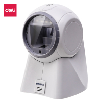 得力(deli)14960 条码扫描枪平台扫描盒子扫码枪扫描枪 二维平台扫描器 (白)(XF)