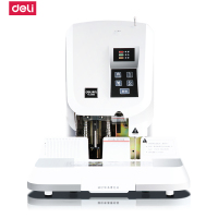 得力deli3880自动装订机办公财务打孔订书机电动装订 财务凭证激光定位触摸按键(XF)