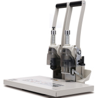 得力deli3885财务装订机办公铆管打孔机热熔铆管档案文件凭证4cm会计打孔器半自动装订(XF)