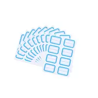 沪花4横2竖自粘性标贴(蓝色/10张/本)28*68mm/8个(20本装)