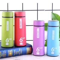 6度商务杯双层玻璃水杯450ml