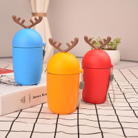 卡通麋鹿随手杯 小鹿玻璃杯350ml