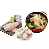 正大生鲜食品(老母鸡1250g+冷冻无磁带皮巴沙鱼片550g+单冻鸡琵琶腿500g)