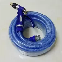 企购优品 高压水枪洗车水枪套装15米无味管+海蓝枪+万能头