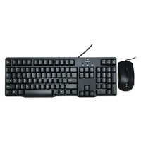 罗技 Logitech MK100 2代 经典键鼠套装 鼠标键盘套装黑色