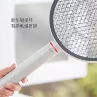 雅格电蚊拍USB充电式锂电 家用触摸按键多功能强力蚊子拍苍蝇拍 D005[触摸灭蚊键]带低电提醒