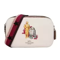 COACH 蔻驰 奢侈品 欧美时尚 女士星战系列白色皮革单肩斜挎包 F88008 SVCAH