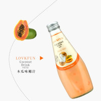 乐可芬椰果饮料(进口) 290ML*12瓶(三种口味 木瓜 芒果 香蕉)