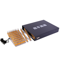 兵器库 阻车路障便携式阻车路钉破路胎器不锈钢免埋式手动遥控式阻车器破车胎器 8米手动 藏青色路障