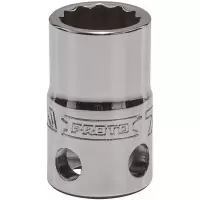 PROTO J5214-TT 防坠落3/8寸十二角套筒7/16
