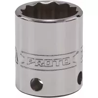 PROTO J5224-TT 防坠落3/8寸十二角套筒3/4
