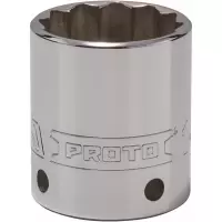 PROTO J5438-TT 防坠落1/2寸十二角套筒1-3/16