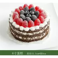 生日蛋糕模型15.5cm*9cm六寸(样式随机)