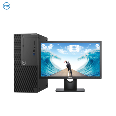 戴尔(DELL)3060MT办公商用台式机电脑 I3-8100/4G/1T/DVDRW/集显/W10/21.5显示器