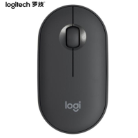 罗技(Logitech)Pebble鹅卵石 无线蓝牙鼠标 石墨黑