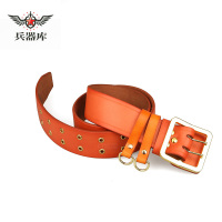 兵器库 特战外腰带加宽作训练战术腰带军迷配饰双排扣作战腰带 特战腰带棕色