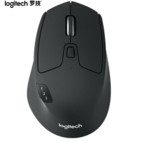 罗技(Logitech)M720 无线蓝牙鼠标 右手鼠标 优联 黑色