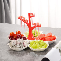 四喜悠品S-101客厅现代轻奢网红四喜果盘日式风格用于存放干果/零食/水果等适用家居摆饰