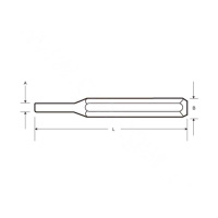 PROTO J48316L 长重型圆柱冲 3/16"(包装数量 1个)