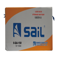 风帆 SAIL 6-QA-150 汽车少维护电瓶蓄电池 不含电解液 12V货车轻卡重卡大巴叉车发电机组