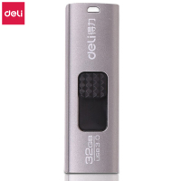 得力(deli)2173 推拉式U盘 USB高速存储优盘 USB3.0接口 32GB