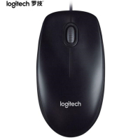 罗技(Logitech)M90 鼠标 有线鼠标 对称鼠标 黑色