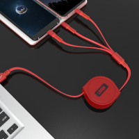 LOOMOO乐默乐享伸缩一拖三充电线(颜色随机) LCB-153