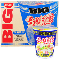 日清 合味道BIG杯海鲜风味108g*12大桶杯整箱装 速食方便面泡面