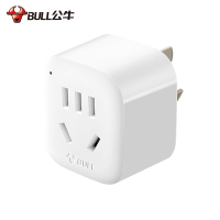 BULL公牛插座 GN-901 无线电源插座旅行转换器一转二国标转换插头