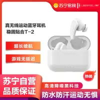 冇心蓝牙耳机双耳入耳式超长待机女生款可爱运动耳机跑步真无线蓝牙安卓通用苹果oppo华为vivo有心T2-净白
