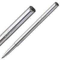 派克(PARKER)威雅钢杆白夹宝珠笔