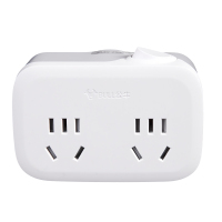 BULL公牛插座 GN-932K 一转二国标插头带总控开关 扩展电源充电器插头