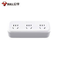 BULL公牛插座 GN-933K 一转三插排插座 接线板总控开关扩展转换插头