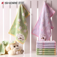 金号 T1180WH无捻提缎割绒绣花童巾60*30 (2条/盒)