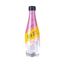 怡泉桃味苏打水400mlX12瓶装整箱 无糖无热量