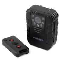 [精选]飞利浦(PHILIPS)VTR8100 128G 执法取证 便携音视频 执法记录仪 1080P高清红外夜视摄像