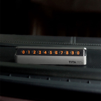 bcaseTITA-临时停车专用号码牌 黑色 2个装