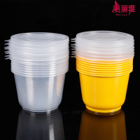 美丽雅(MARYYA)方便餐盒1000ml圆型 一次性餐盒打包盒外卖盒 8套装 颜色随机