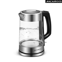 迈卡罗(Macaiiroos)MC-3051电热水壶1.7L (玻璃+304不锈钢)